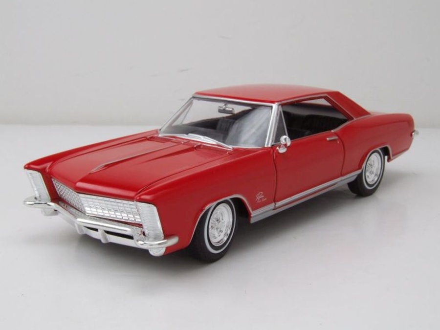 Buick Riviera Gran Sport 1965 rot Modellauto 1:24 Welly