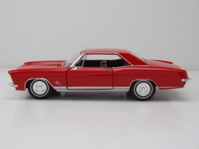 Buick Riviera Gran Sport 1965 rot Modellauto 1:24 Welly