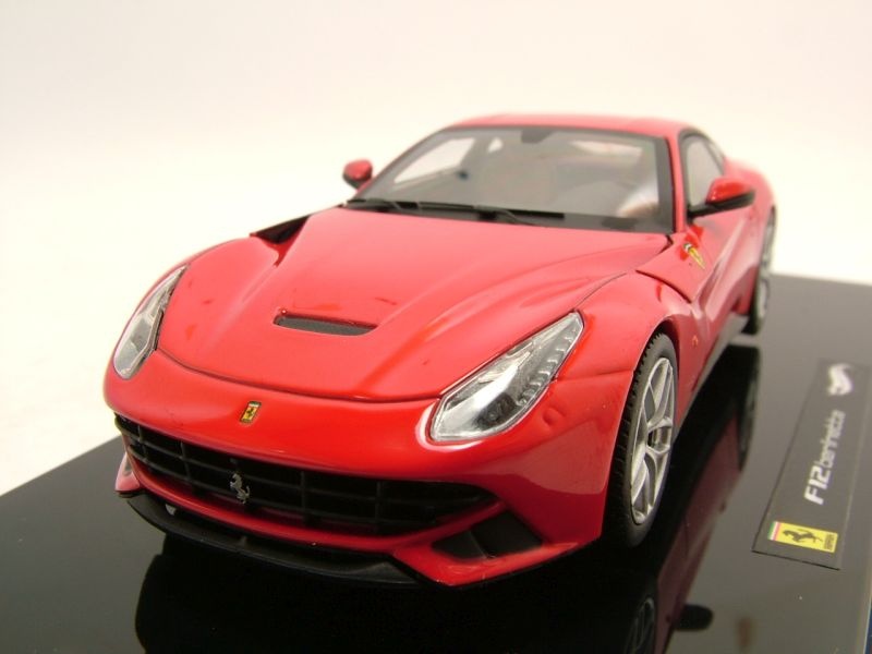 Ferrari F12 Berlinetta 2013 rot Modellauto 1:43 Hot Wheels - Elite