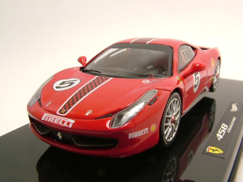Ferrari 458 Italia Challenge #5 2011 rot, Modellauto 1:43 / Hot Wheels - Elite, 37,85