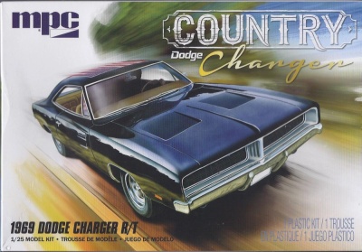 Dodge Country Charger 1969 schwarz Kunststoffbausatz...