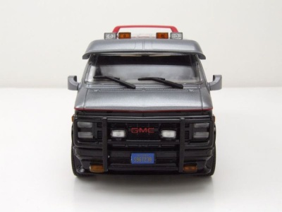 GMC Vandura A-Team Van 1983 TV-Serienmodell grau schwarz Modellauto 1:24 Greenlight Collectibles