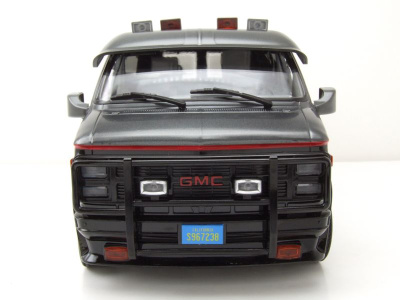 GMC Vandura A-Team Van 1983 TV-Serienmodell grau schwarz Modellauto 1:18 Greenlight Collectibles