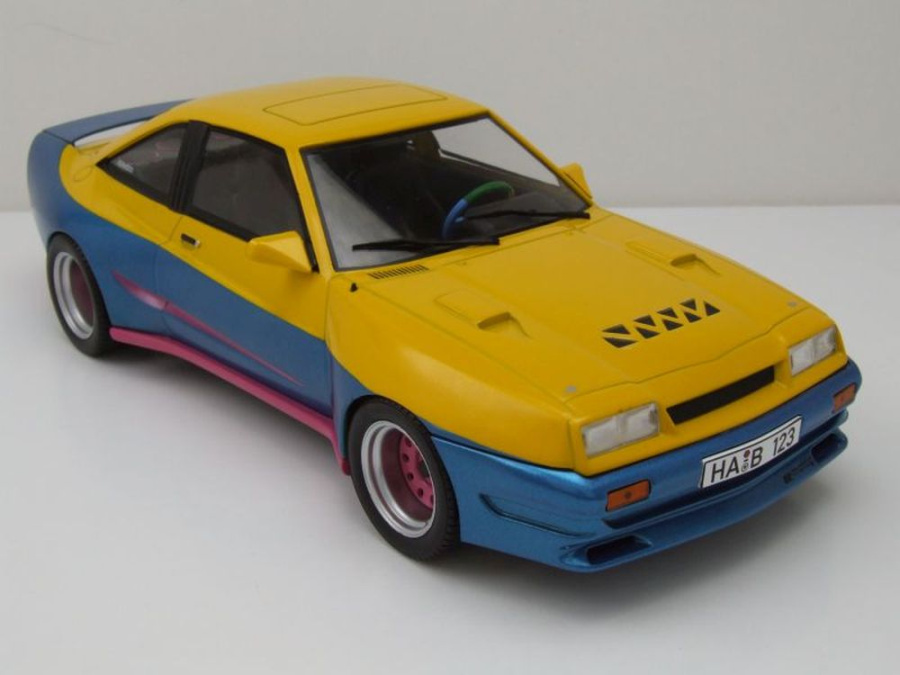 Opel Manta B Mattig Manta Manta 1991 gelb blau Modellauto 1:18 MCG