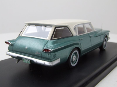 Plymouth Valiant Station Wagon Kombi 1960 grün/weiß Modellauto 1:43 Neo Scale Models
