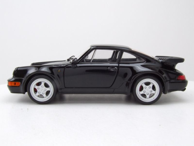 Porsche 911 (964) Turbo 1974 schwarz Modellauto 1:24 Welly