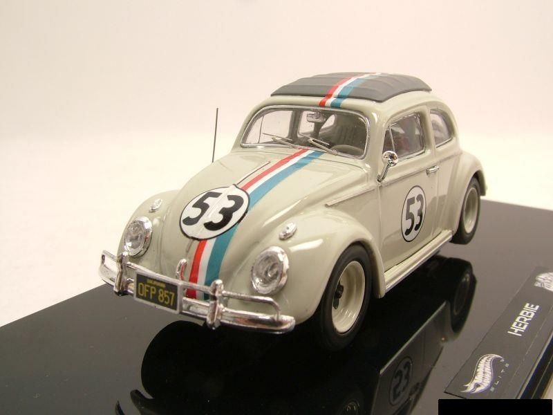 VW Käfer 1962 "Herbie - Love Bug" #53 Modellauto 1:43 Hot Wheels - Elite