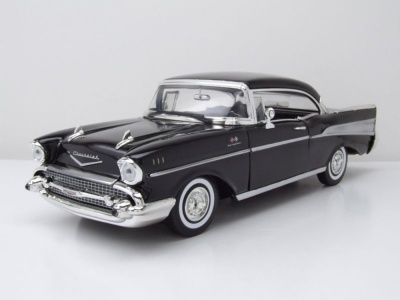 Chevrolet Bel Air Hardtop 1957 schwarz Modellauto 1:18...