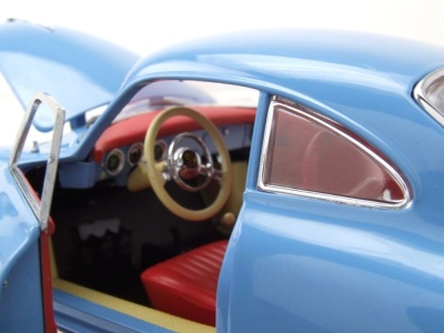 Porsche 356 A 1500 GS Carrera GT 1957 aquamarine blau Modellauto 1:18 Sun Star