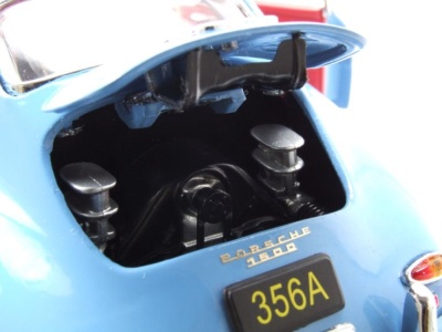 Porsche 356 A 1500 GS Carrera GT 1957 aquamarine blau Modellauto 1:18 Sun Star