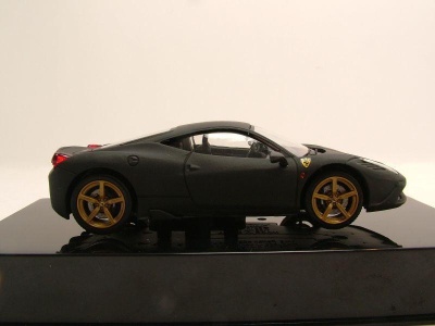 Ferrari 458 Speciale 2013 matt schwarz Modellauto 1:43 Hot Wheels - Elite