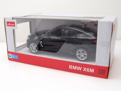 BMW X6M 2018 schwarz Modellauto 1:24 Rastar
