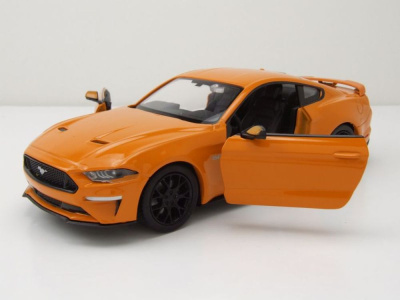 Ford Mustang GT 2018 orange Modellauto 1:24 Motormax