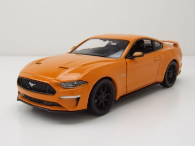 Ford Mustang GT 2018 orange Modellauto 1:24 Motormax