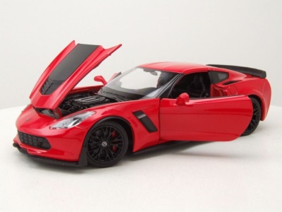 Chevrolet Corvette Z06 2017 rot Modellauto 1:24 Welly