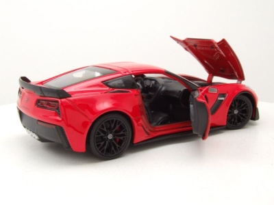 Chevrolet Corvette Z06 2017 rot Modellauto 1:24 Welly