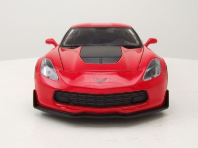 Chevrolet Corvette Z06 2017 rot Modellauto 1:24 Welly