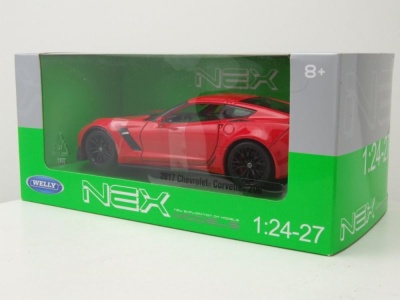 Chevrolet Corvette Z06 2017 rot Modellauto 1:24 Welly