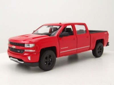 Chevrolet Silverado Pick Up 2017 rot Modellauto 1:24 Welly