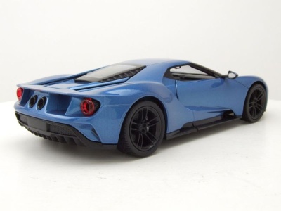 Ford GT 2017 blau metallic Modellauto 1:24 Welly