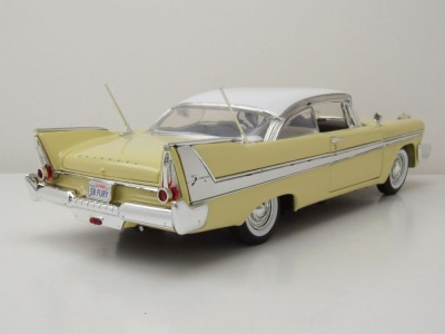 Plymouth Fury 1958 gelb weiß Modellauto 1:18 Motormax