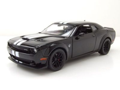 Dodge Challenger SRT Hellcat Widebody 2018 schwarz Modellauto 1:24 Motormax