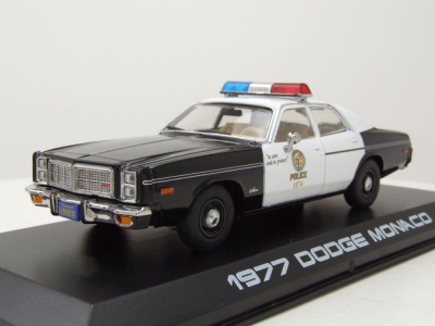 Dodge Monaco Police 1977 schwarz weiß Terminator...