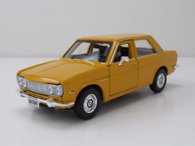 Datsun 510 1971 gelb Modellauto 1:24 Maisto