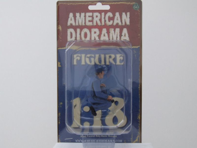 Figur Mechaniker Juan mit Drehkreuz für 1:18 Modelle American Diorama