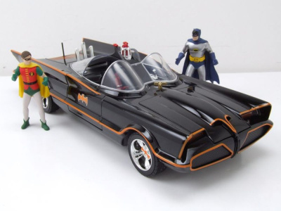 Batmobile Batman Classic Series 1966 schwarz mit Licht...