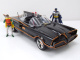 Batmobile Batman Classic Series 1966 schwarz mit Licht und Figuren Modellauto 1:18 Jada Toys