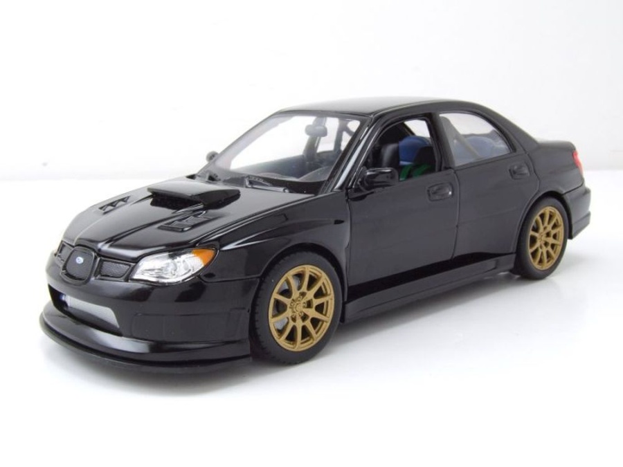 Subaru Impreza WRX STI 2010 schwarz Modellauto 1:24 Welly