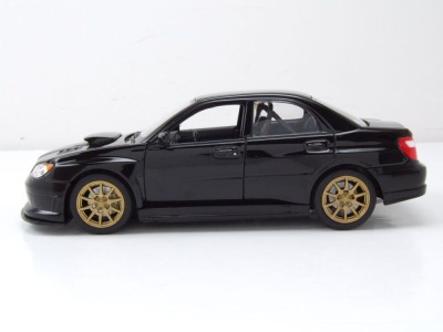 Subaru Impreza WRX STI 2010 schwarz Modellauto 1:24 Welly
