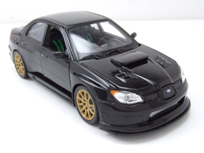 Subaru Impreza WRX STI 2010 schwarz Modellauto 1:24 Welly