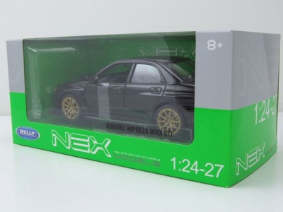 Subaru Impreza WRX STI 2010 schwarz Modellauto 1:24 Welly
