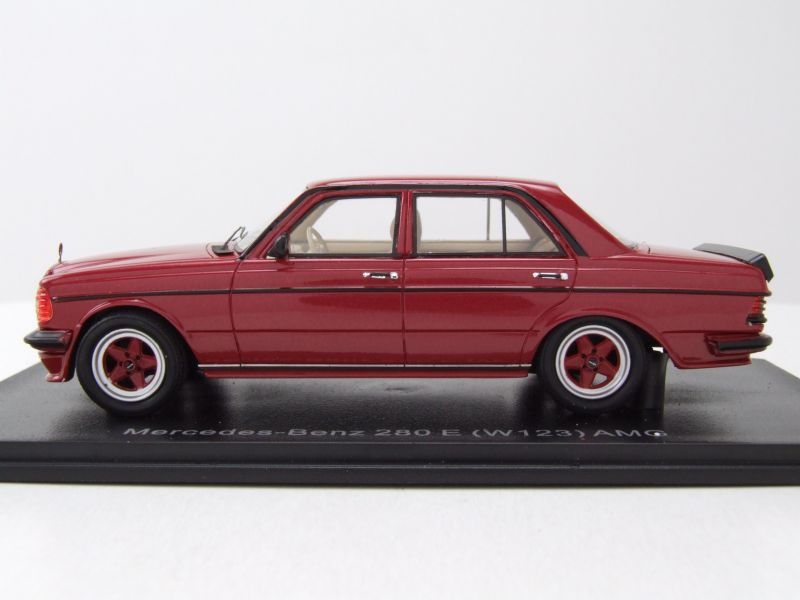 Modellauto Mercedes 280 E AMG W123 1980 rot metallic