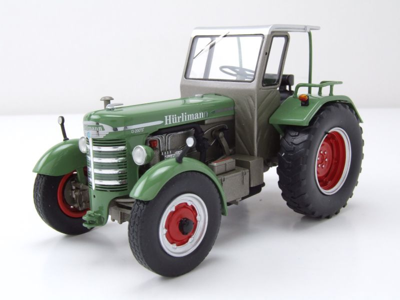 Hürlimann D 200 S Traktor mit Kabine grün Modellauto 1:32 Schuco