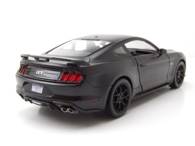 Ford Mustang GT 2018 matt schwarz Modellauto 1:24 Motormax