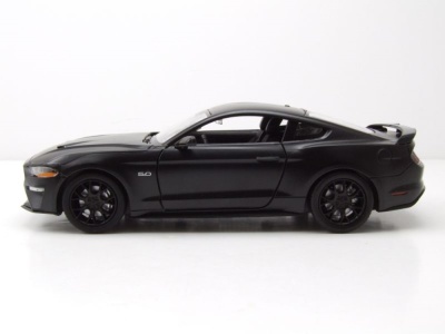 Ford Mustang GT 2018 matt schwarz Modellauto 1:24 Motormax