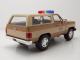 Chevrolet Blazer K5 1980 braun beige mit Police-Marke Stranger Things Modellauto 1:24 Jada Toys
