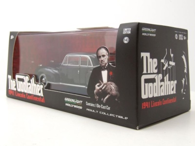 Lincoln Continental 1941 schwarz Godfather Der Pate Modellauto 1:43 Greenlight Collectibles