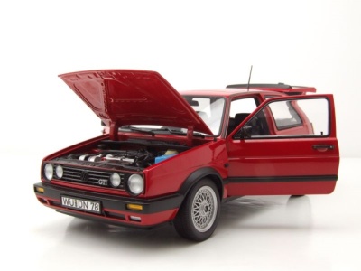 VW Golf 2 GTI 1990 rot Modellauto 1:18 Norev