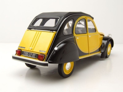 Citroen 2CV Charleston Ente 1982 gelb schwarz Modellauto 1:18 Norev