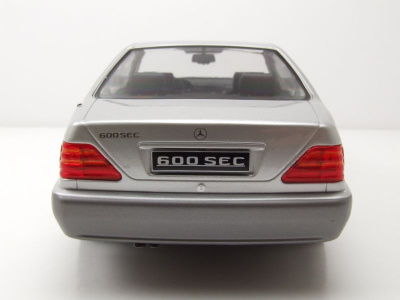 Mercedes 600 SEC Coupe C140 1992 silber Modellauto 1:18 KK Scale