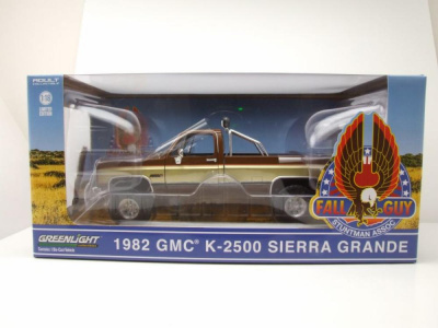 GMC K2500 Sierra Grande Pick Up 1982 Ein Colt für alle Fälle Fall Guy Modellauto 1:18 Greenlight