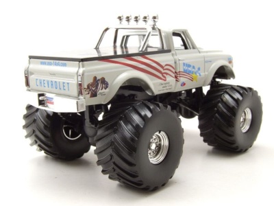 Chevrolet K-10 USA-1 Monster Truck 1970 weiß Modellauto 1:43 Greenlight Collectibles