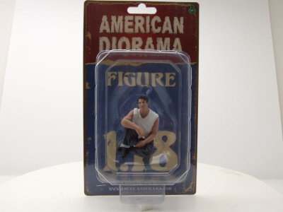 Figur 50s Style 5 Mann mit Zigarette sitzend  für 1:18 Modelle American Diorama