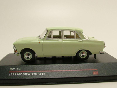 Moskwitsch 412 1971 hellgrün, Modellauto 1:43 / IST Models