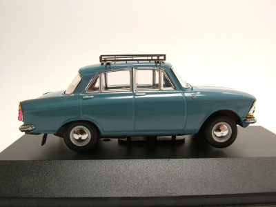 Moskwitch 408E 1966 blaugrau, Modellauto 1:43 / IST Models