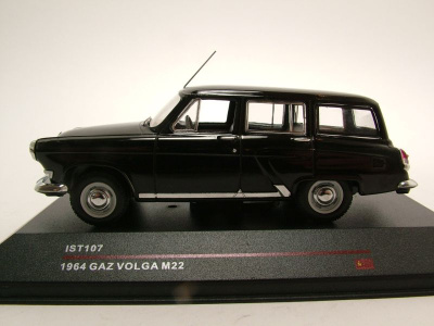 GAZ M22 Volga Kombi 1966 schwarz Modellauto 1:43 IST Models